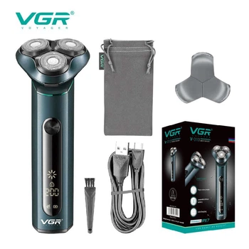 Портативный аккумуляторный шейвер VGR V-310 для бритья бороды и усов