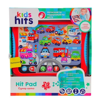 Интерактивный планшет "Супер авто" KH01/008 Kids Hits, вкоробке (6906924466219)