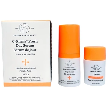 Осветляющая сыворотка для лица с витамином С Drunk Elephant C-Firma Fresh Day Serum 4.5+4ml