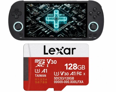 Ігрова карта Lexar 128GB microSDXC з прошивкою CrossMix для приставки Trimui + бібліотека ігор (PSP, PS1,GBA,SEGA,DENDY)