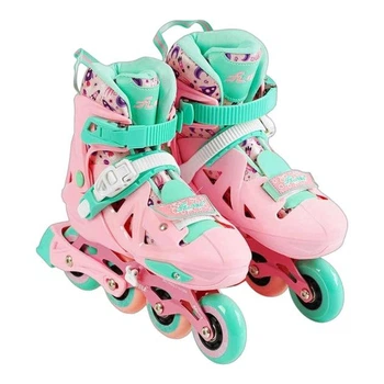 Детские ролики размер 34-37 d колес – 6.5 см. Розовый Skates 186035