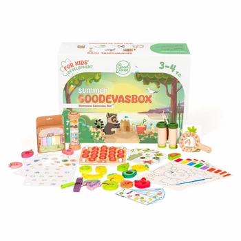 Ігровий набір GoodevasBox «Літо» для дітей 3-4 років - розвиваючі іграшки Montessori для дітей, набір іграшок, подарунок для дитині