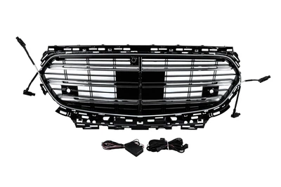 Решетка радиатора в стиле W223 AMG-Line с LED для Mercedes E-class W214 2023+