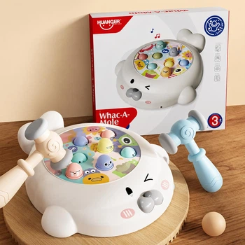 Дитяча розвиваюча музична іграшка стукалка Huanger Whac-a-Mole 7090
