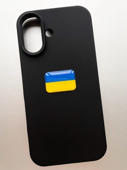Обʼємна 3D наліпка "Прапор України" стікер для декора телефона, ноутбука, блокнота