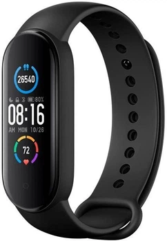 Фітнес-браслет Smart Band M5 black 5 Hey Plus кольоровий М5 крокомір, вимірювання тиску та пульсу