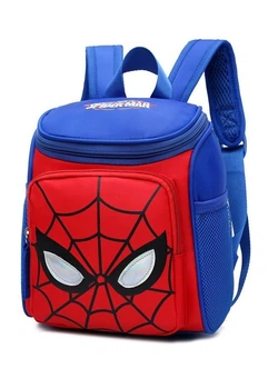 Рюкзак маленький детский на 3-4 года мальчику Spiderman синий