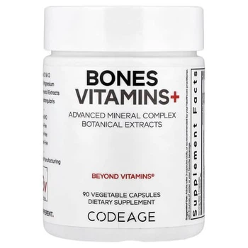 Вітаміни для здоров'я кісток Codeage (Bones Vitamins+) 90 рослинних капсул (AGE-81520)