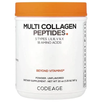 Колагенові пептиди Codeage (Multi Collagen Peptides) 567 г порошок (AGE-00802)