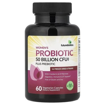 Пробіотики з пребіотиком для жінок Futurebiotics (Women's Probiotic Plus Prebiotic) 60 рослинних капсул (FBS-50221)