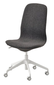 Конференц-стілець, темно-сірий/білий IKEA LÅNGFJÄLL 392.525.15