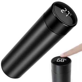 Умный термос Smart Cup 500 мл с LED датчиком индикатором температуры из нержавеющей стали, Вакуумный термос!!