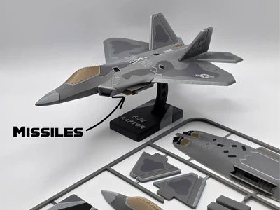 Збірна модель винищувача f-22 raptor з підставкою. Aivory