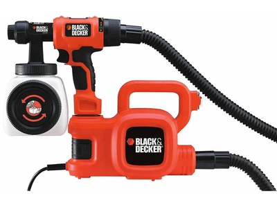 Краскораспылитель электрический BLACK+DECKER HVLP400 (450 кВт, 1.2 л, 6.1 кв.м) краскопульт (44181)