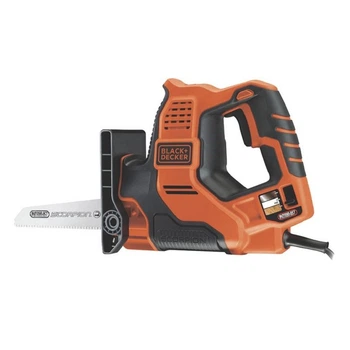Пила сабельная мережева BLACK+DECKER RS890K (500 Вт, 100 мм, 2700 об/хв) + кейс электроножовка ручная ножовка электропила (44218)