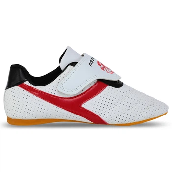 Степки для тхеквондо SP-Sport YX-2620 (р-р 32, верх-PVC, підошва PU, білий-червоний-чорний)