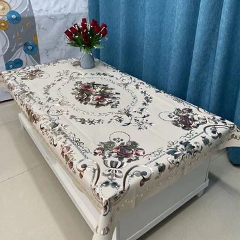 Скатерть для стола водоотталкивающая 110х160 см ПВХ