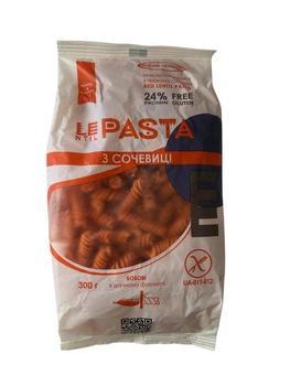 Макароны из красной чечевицы 300 г RED LENTIL PASTA