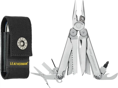 Многофункциональный инструмент мультитул Leatherman Wave Plus 20 функций серебристый