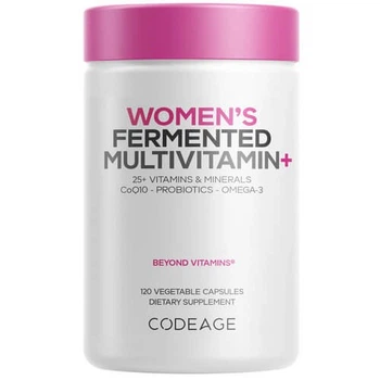 Ферментовані мультивітаміни для жінок Codeage (Women's Fermented Multivitamin) 120 рослинних капсул (AGE-00831)