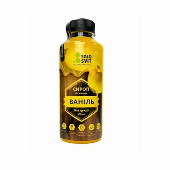 Сироп без сахара SOLOSVIT Ваниль, 500 мл