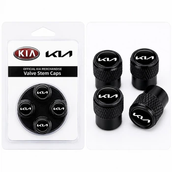 Захисні металеві ковпачки на ніпель kia кіа чорні