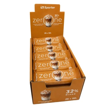 Батончик Sporter Zero One, 25*50 грамм - Соленая карамель макиато