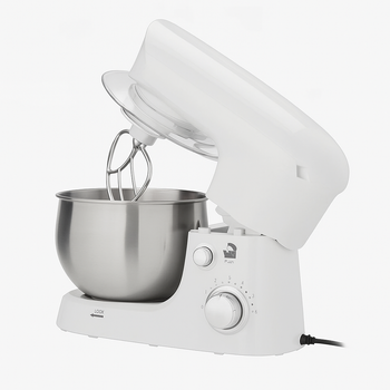 Стаціонарний міксер з чашею 5л, 3200 Вт, 6 швидкостей, Білий, Jumpex ProMix SC-635