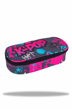 Пенал на блискавці CoolPack Campus K-POP black з органайзером для ручок 23x9x5 см (F062036)