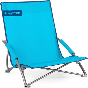 Krzesło turystyczne składane Outtec Easy Go Turkusowe 82139 (5907766660552)