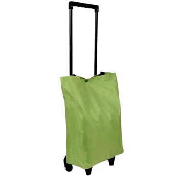 Сумка господарська на колесах Shopping Bag 32 х 15 х 40 см (R32864) Зелений