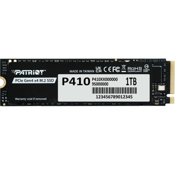Накопитель SSD 1TB Patriot P-410 M.2 PCIe NVMe 4.0 x4 TLC (P410-P1TBM28H)