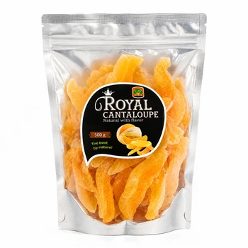 Диня сушена Королівський Канталуп 1111 Trade Mark Royal Cantaloupe Natural with flavour Ароматизована зіп Пакет 500г
