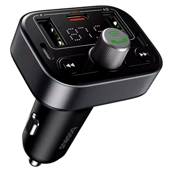 FM-трансмиттер Baseus S-09 Pro автомобильный зарядник с Bluetooth для быстрой зарядки и качественной музыки