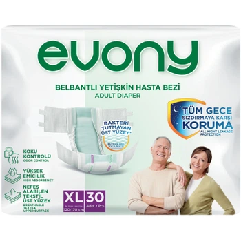 Подгузники для взрослых Evony 4 Extra Large 30 шт (8690536849185)