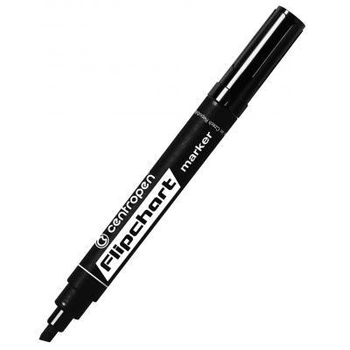 Маркер Centropen Flipchart 8560 1-4,6 мм, chisel tip, black