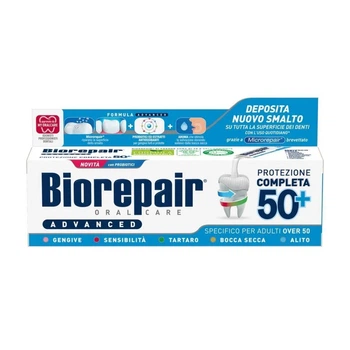 Зубна паста Biorepair Protezione Completa для 50+ років 75 мл (8017331099360)