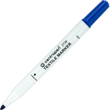 Маркер Centropen Textile 2739 2 мм blue