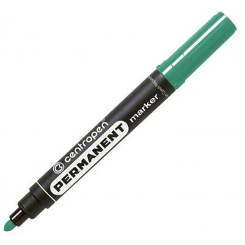 Маркер Centropen Permanent 8566 2,5 мм, round tip, green