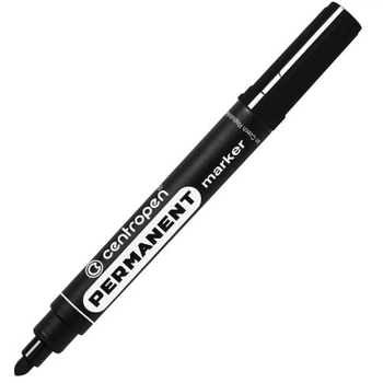 Маркер Centropen Permanent 8566 2,5 мм, round tip, black