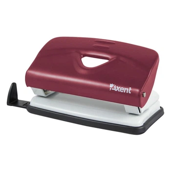Діркопробивач Axent Exakt-2 metal, 10sheets, red