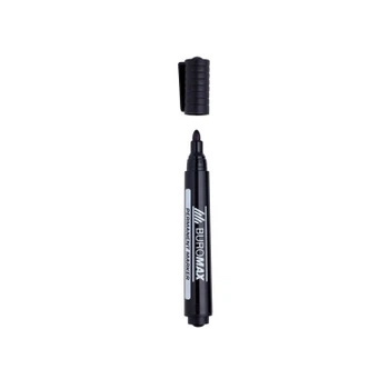 Маркер Buromax Permanent "JOBMAX", round tip, black