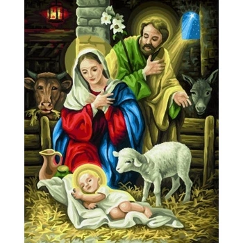 Алмазна мозаїка ColorArt Ікона Різдво Ісуса 40х50 SP103