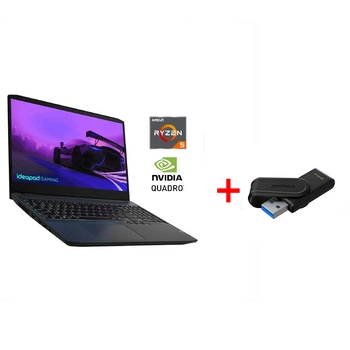 Игровой ноутбук Lenovo IdeaPad Gaming 3 15ACH6 / 15.6" (1920x1080) IPS / AMD Ryzen 5 5600H (6 (12) ядер по 3.3 - 4.2 GHz) / 16 GB DDR4 / 256 GB SSD NVMe + 480 GB HDD / nVidia GeForce RTX 3050 Ti, 4 GB GDDR6, 128-bit / WebCam / Win 10 Home б/у + Подарок