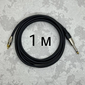 Межблочный кабель Jack 6.3 1/4-RCA AudioCOMFIC 1 метр (черная метка)