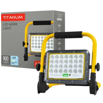 LED прожектор аккумуляторный IP65 20W 900Lm 5000K TITANUM TL-FA-105
