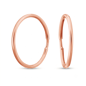 Серьги из красного золота 15 мм (з40031)
