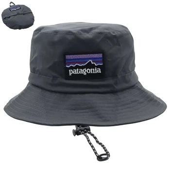 Панама-Трансформер Patagonia, One size(универсальный размер), Унисекс, серого цвета(Складывается в мешочек)