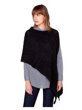 Пончо женское United Colors of Benetton 150375 One Size Черный (2200004111759)