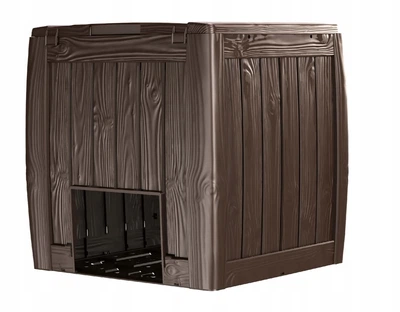 Компостер садовый Curver Eco Composter 340 л пластик коричневый с основанием и вентиляцией